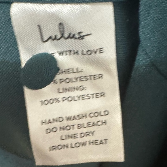 Lulu’s Classic Elegance Emerald Chiffon Sleeveless Mock Neck Maxi Dress Size 2X - Picture 6 of 7